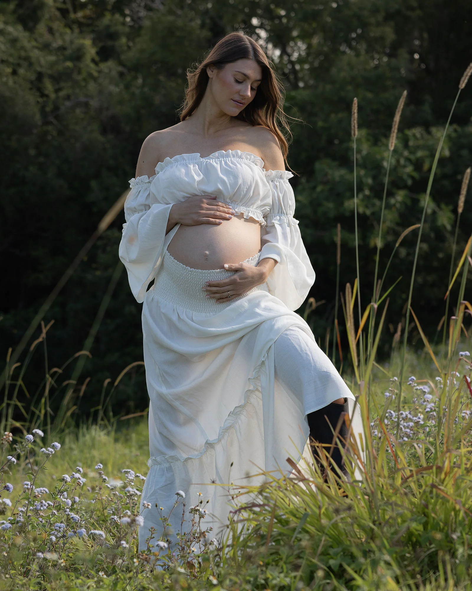 Angel Maternity Élodie 2 Piece Set - Ivory White - Image 2